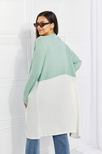 Culture Code Until You Came Color Block Duster Cardigan - UrbanEthereal