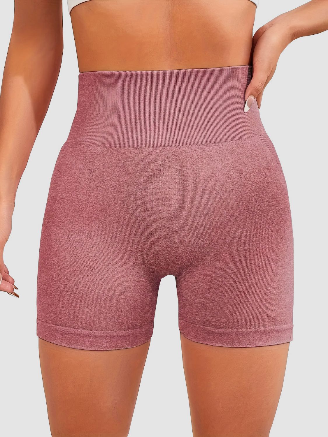 High Waist Active Shorts - UrbanEthereal