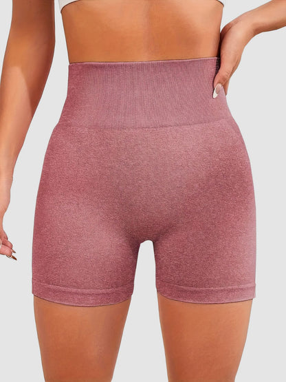 High Waist Active Shorts - UrbanEthereal