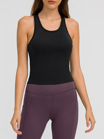 Millennia Round Neck Racerback Active Tank