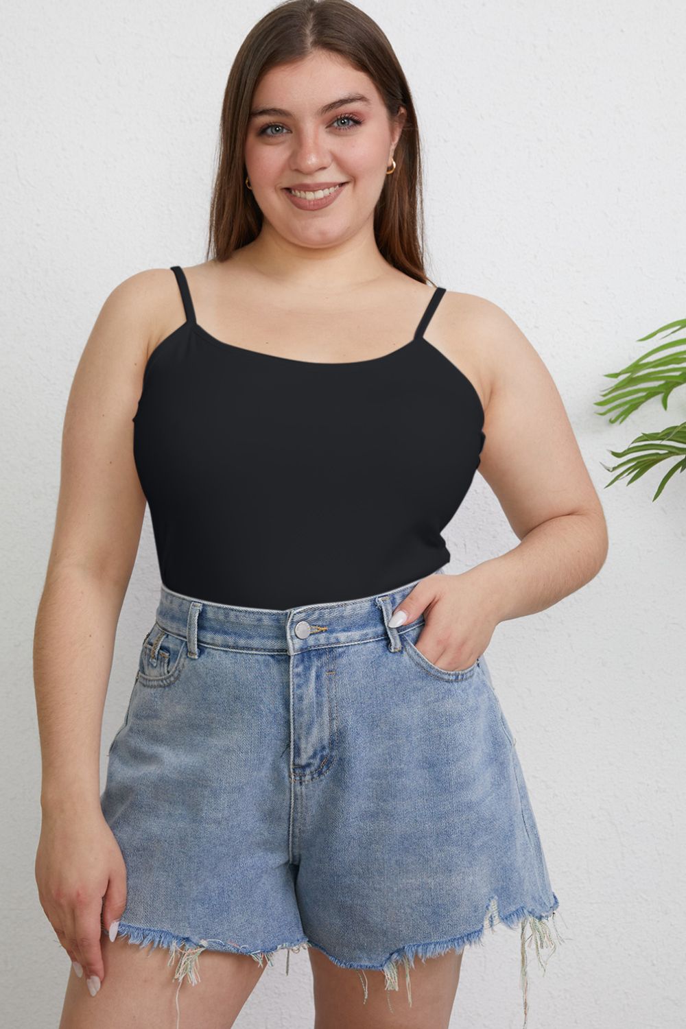 Basic Bae Full Size Round Neck Slim Cami - UrbanEthereal