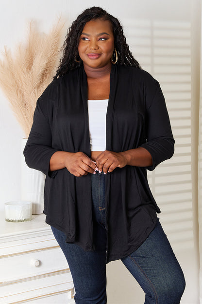 Culture Code Full Size Open Front Cardigan - UrbanEthereal