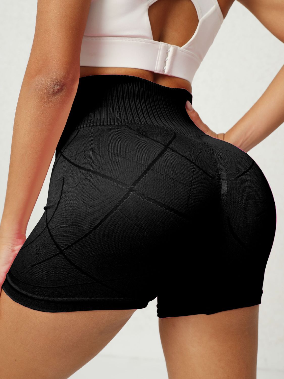 High Waist Active Shorts - UrbanEthereal