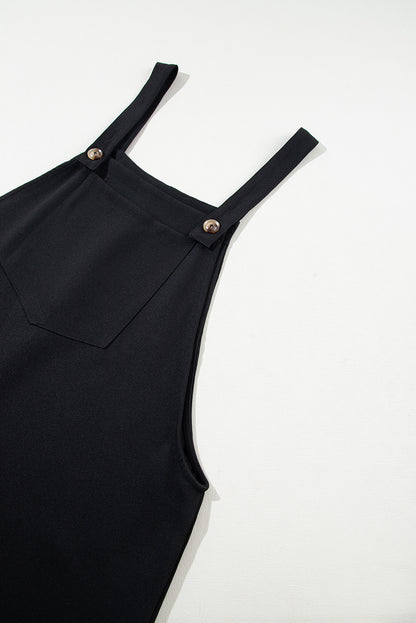 Plus Size Square Neck Wide Strap Dress - UrbanEthereal