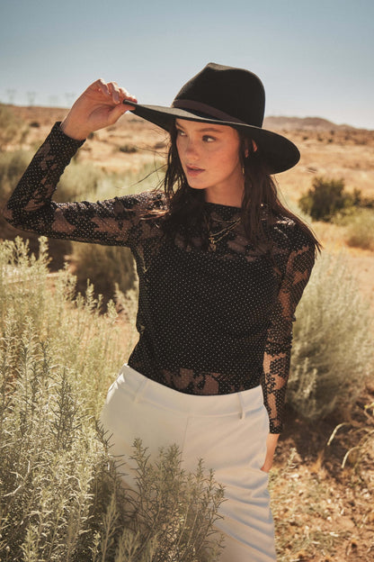 Ces Femme Floral Lace Mesh Bodysuit - UrbanEthereal