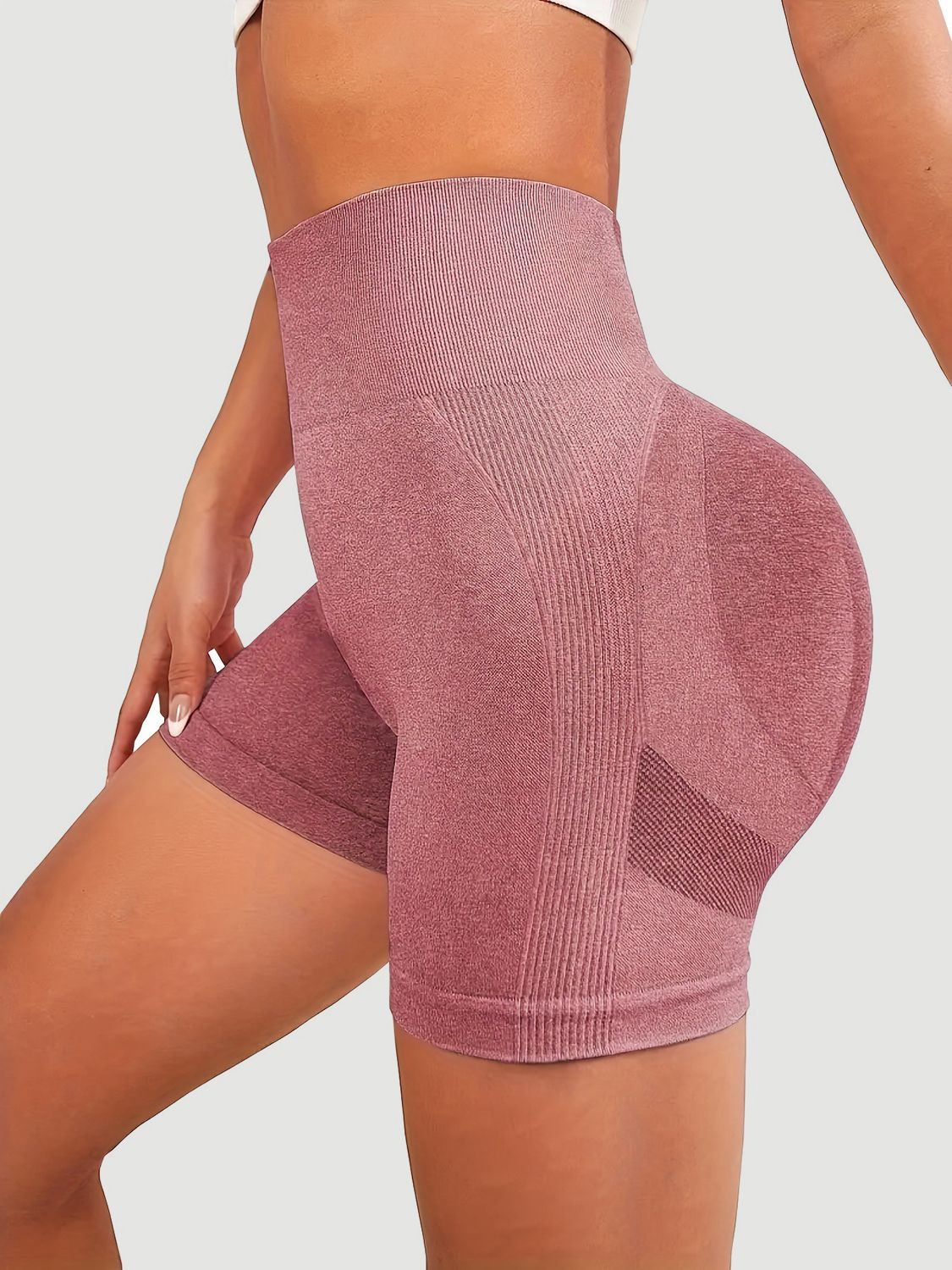 High Waist Active Shorts - UrbanEthereal