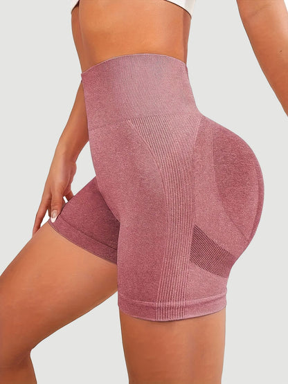 High Waist Active Shorts - UrbanEthereal