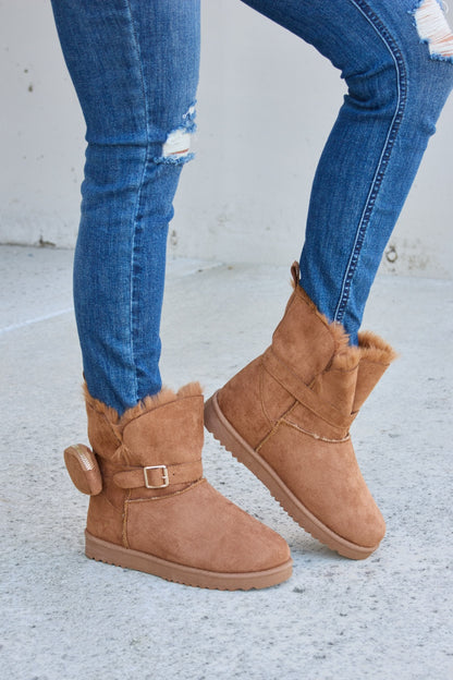 Forever Link Plush Thermal Flat Boots - UrbanEthereal