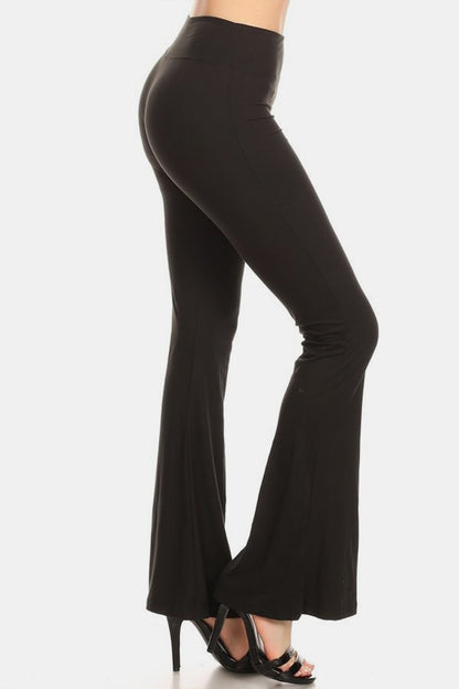 Leggings Depot High Waist Flare Leggings - UrbanEthereal