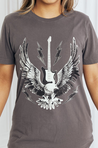 mineB Full Size Eagle Graphic Tee Shirt - UrbanEthereal