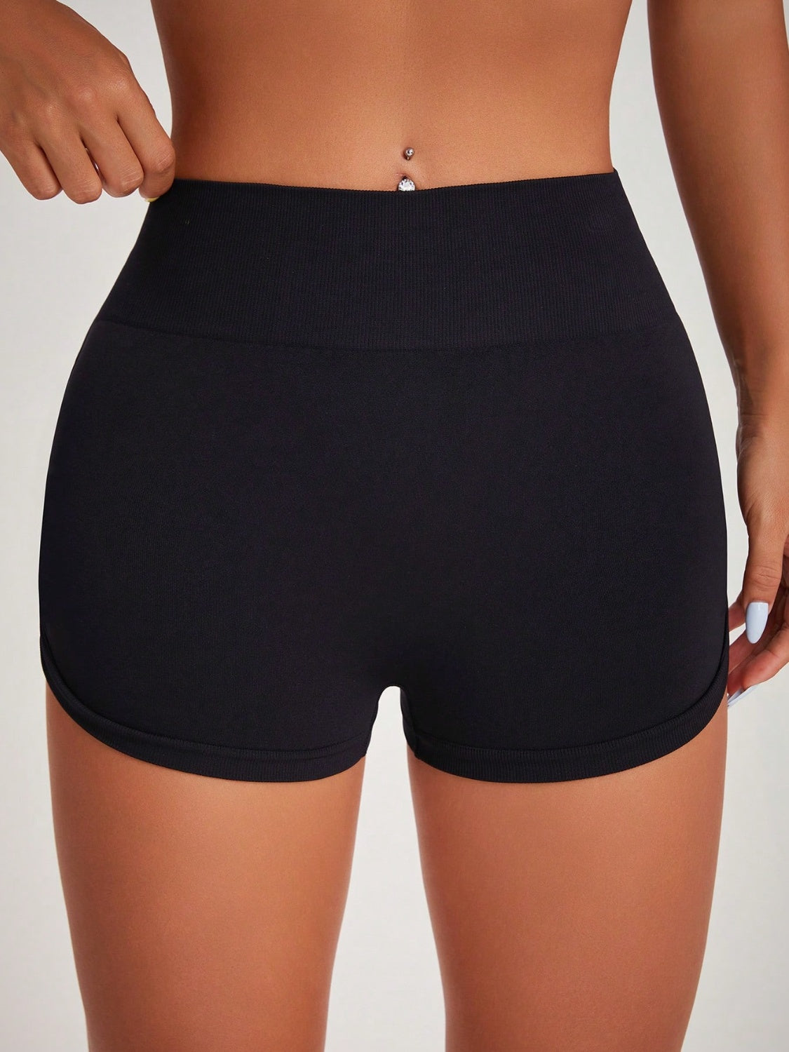 High Waist Active Shorts - UrbanEthereal