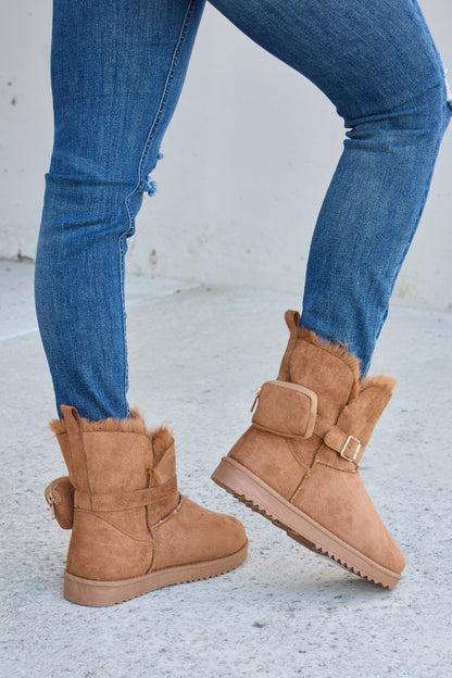 Forever Link Plush Thermal Flat Boots - UrbanEthereal