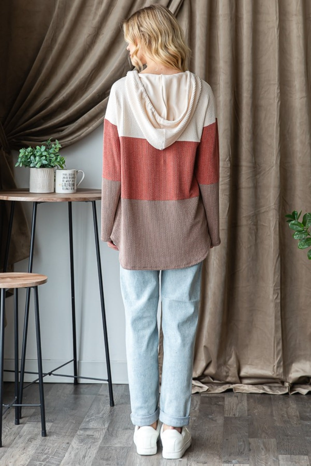 Heimish Color Block Long Sleeve Hoodie - UrbanEthereal