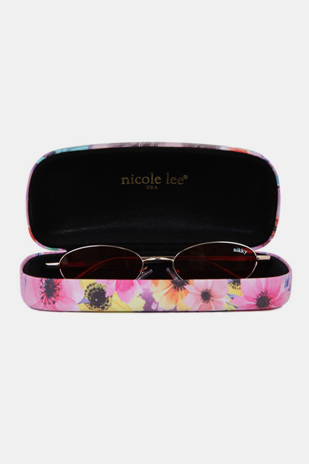 Nicole Lee USA Metal Frame Finley Oval Sunglasses - UrbanEthereal