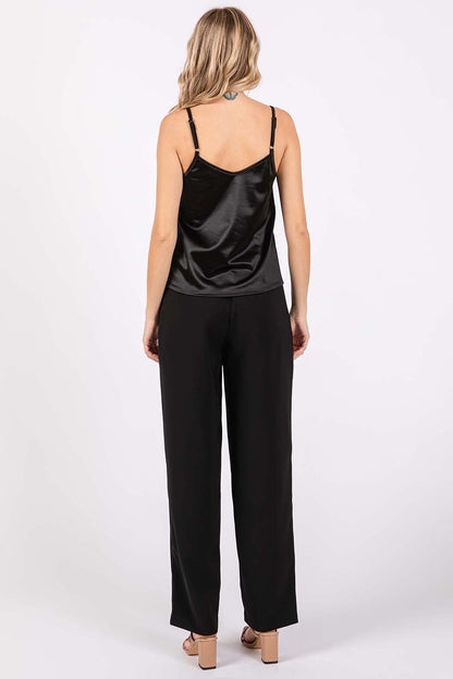 GeeGee High-Waisted Pleated Pants - UrbanEthereal