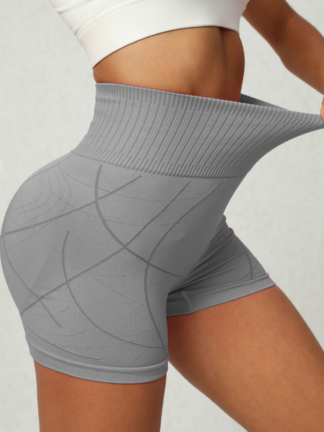 High Waist Active Shorts - UrbanEthereal