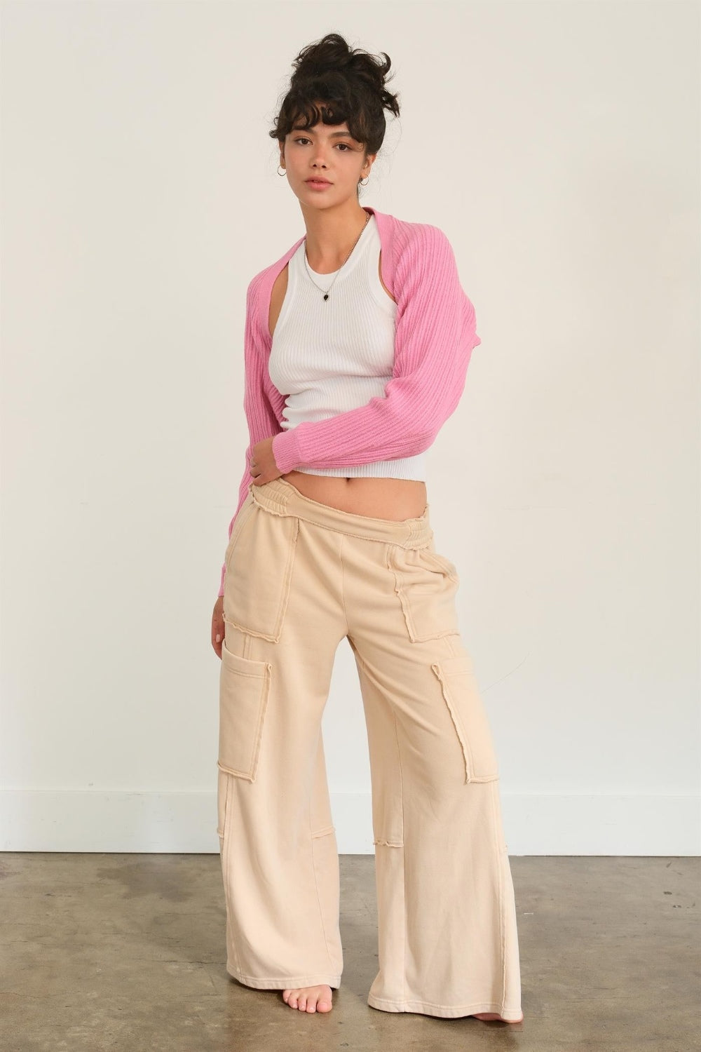 HYFVE Ribbed Knit Bolero Cardigan - UrbanEthereal