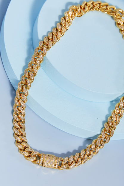 Brass Curb Chain Necklace - UrbanEthereal