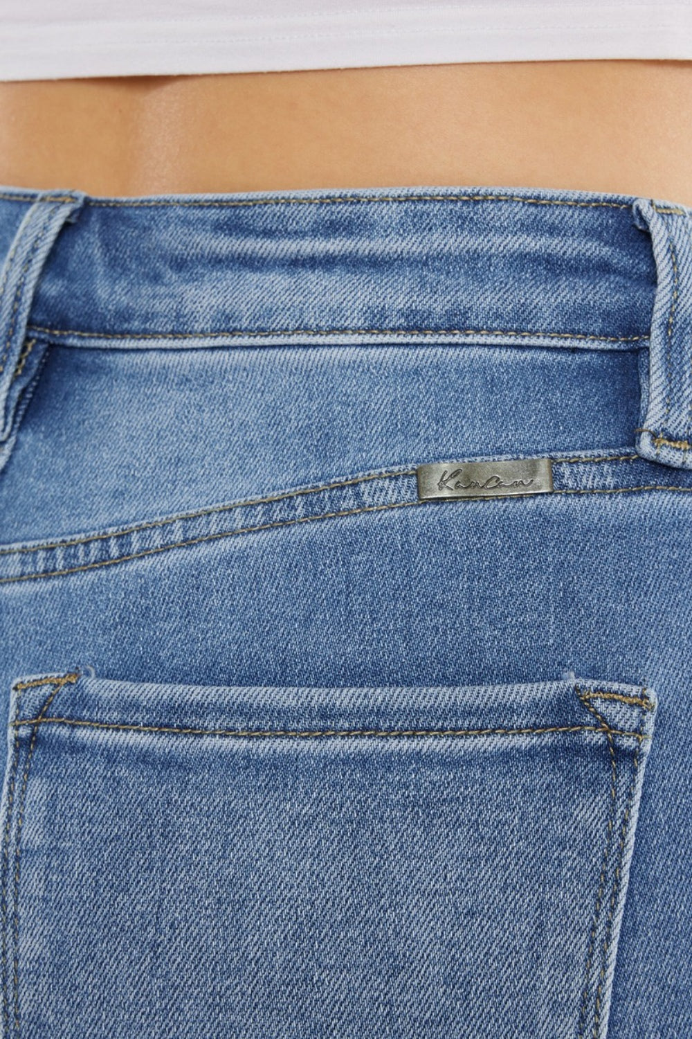 Kancan Full Size Cat's Whiskers High Waist Jeans - UrbanEthereal