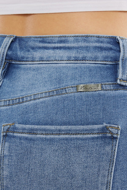 Kancan Full Size Cat's Whiskers High Waist Jeans - UrbanEthereal