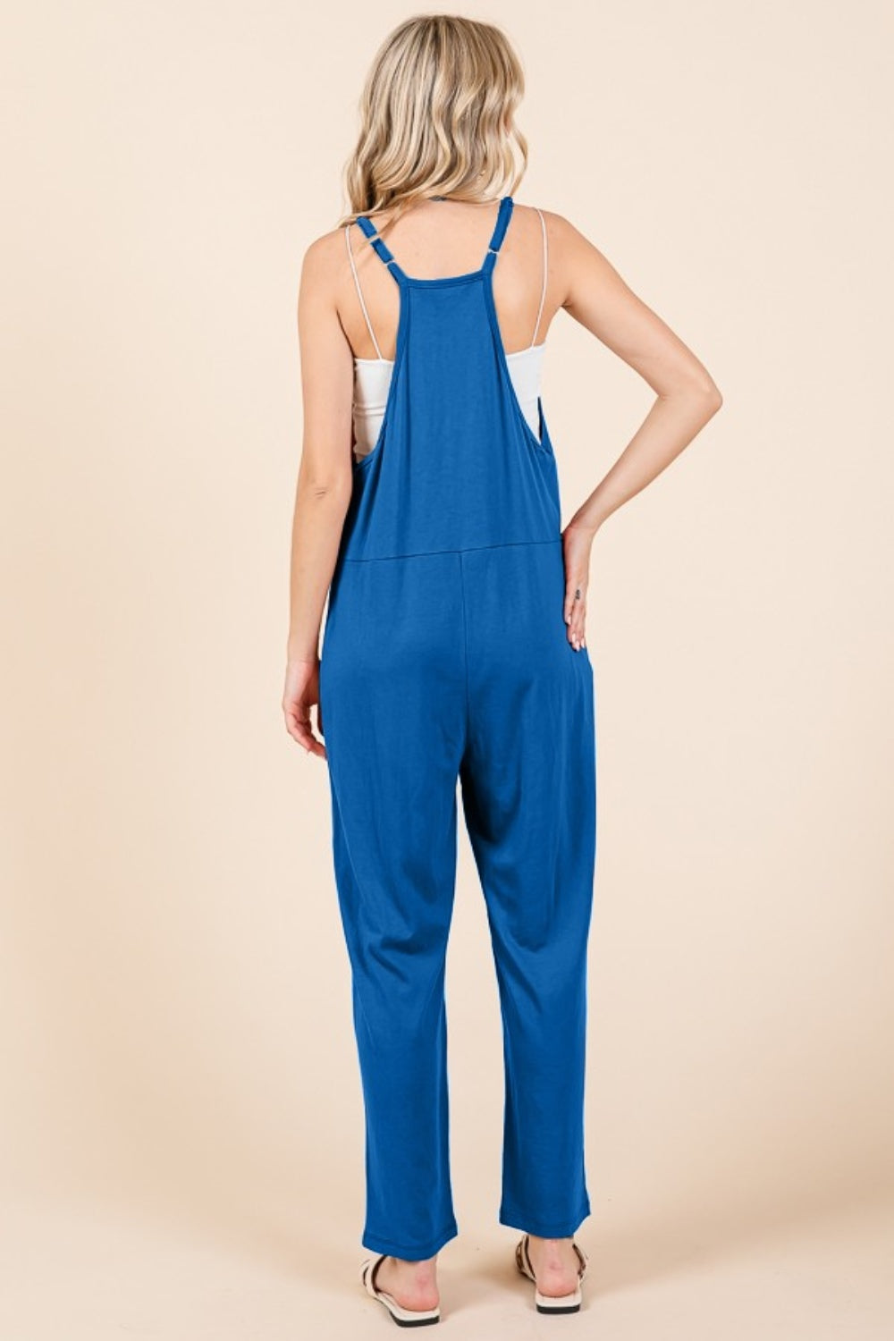 Culture Code Full Size Sleeveless Jumpsuit with Pockets - UrbanEthereal