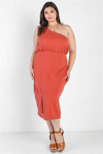 Gilli Full Size Slit One Shoulder Sleeveless Dress - UrbanEthereal