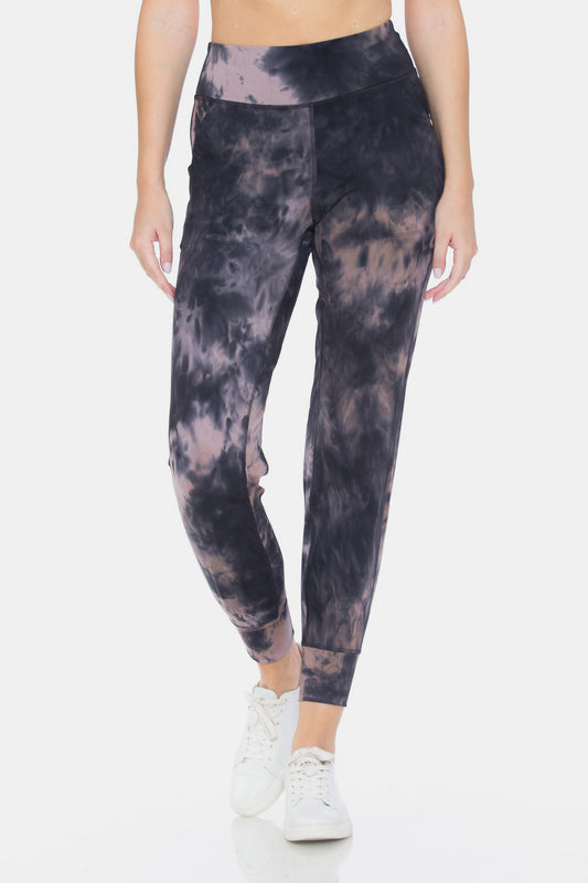 Leggings Depot Tie-Dye High Waist Cropped Leggings - UrbanEthereal