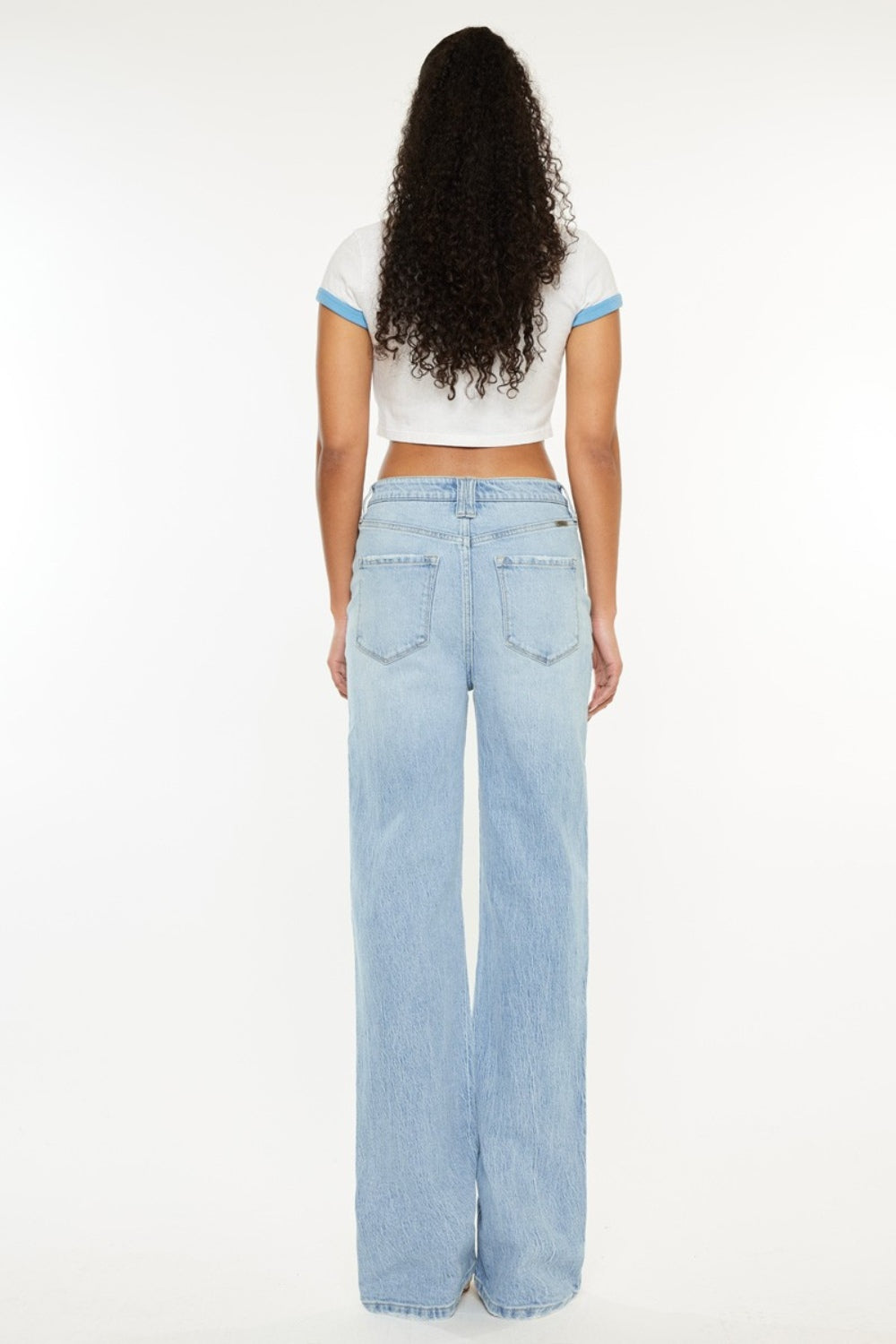 Kancan Distressed High Waist Straight Jeans - UrbanEthereal