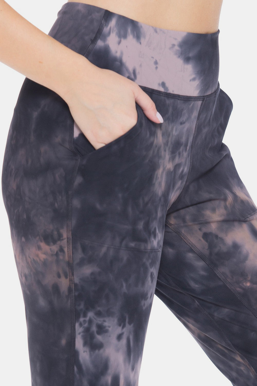 Leggings Depot Tie-Dye High Waist Cropped Leggings - UrbanEthereal