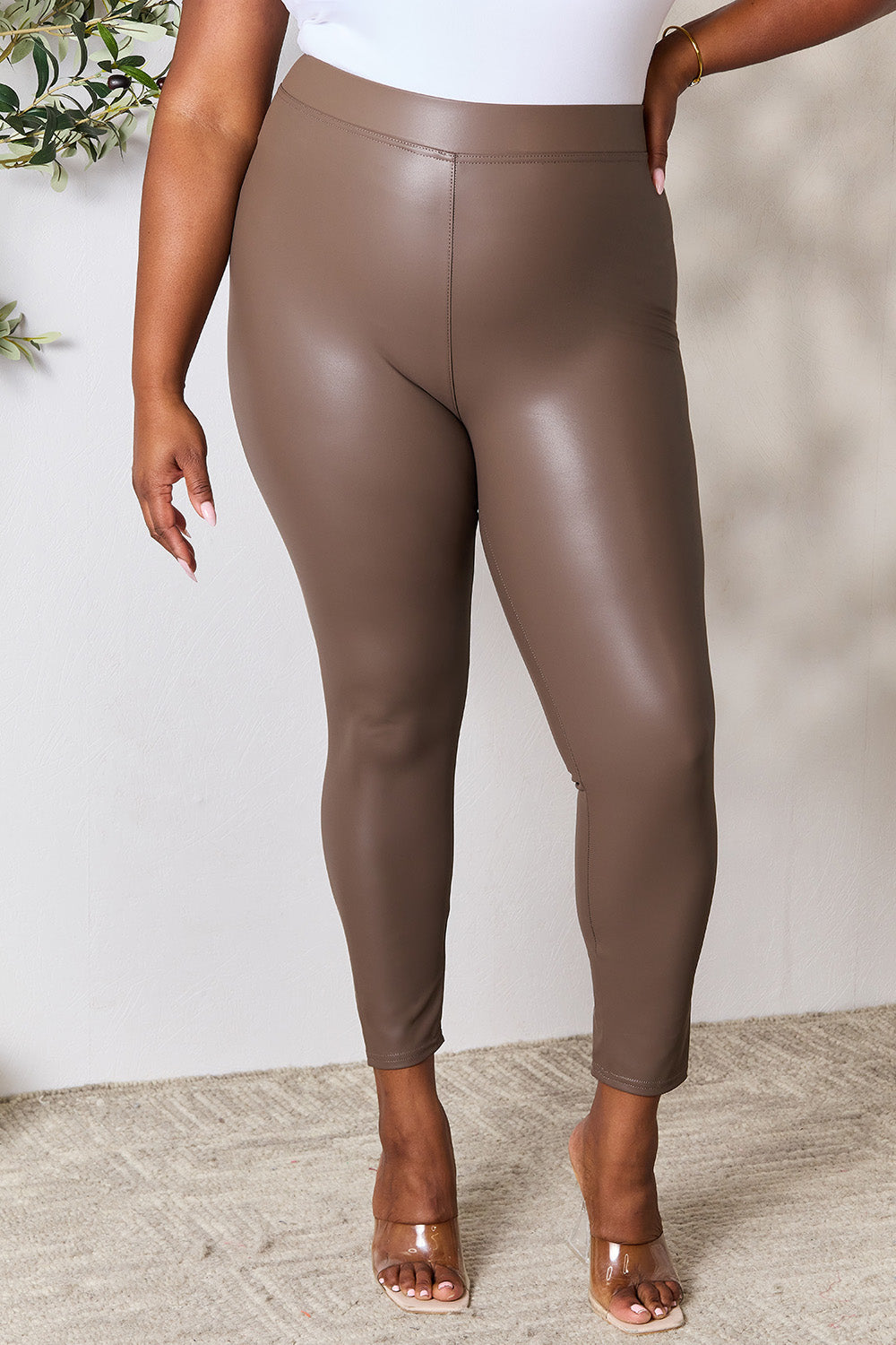e.Luna Full Size High Waist Skinny Pants - UrbanEthereal