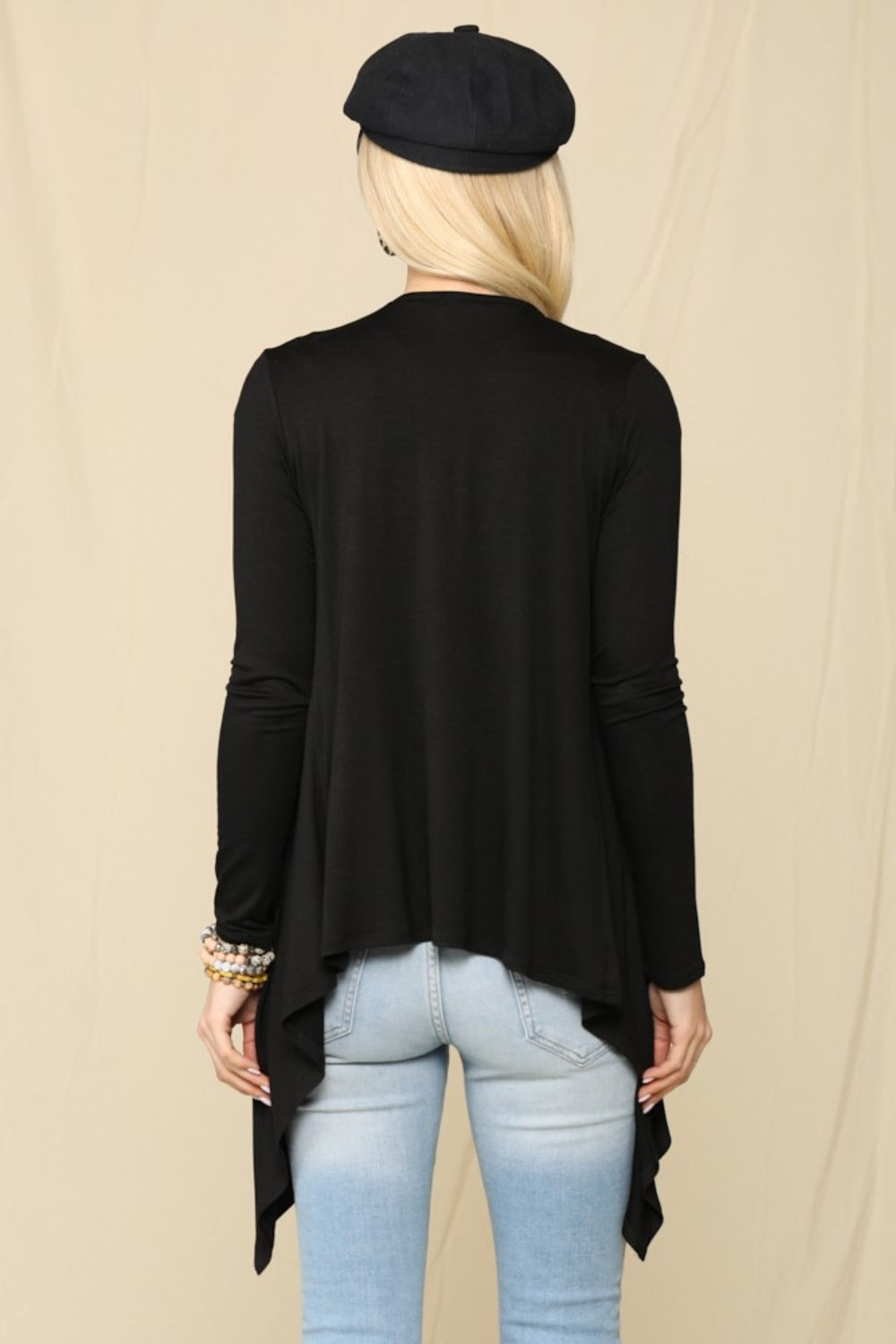 Celeste Full Size Open Front Knit Cardigan - UrbanEthereal