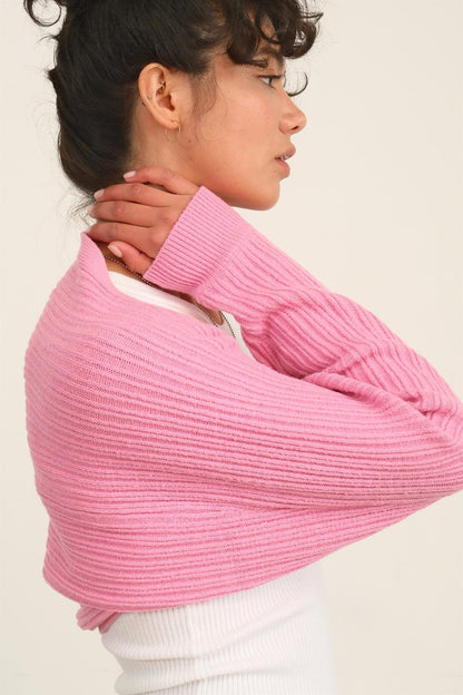 HYFVE Ribbed Knit Bolero Cardigan - UrbanEthereal
