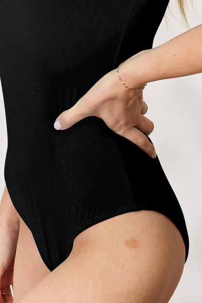 Basic Bae Full Size Round Neck Short Sleeve Bodysuit - UrbanEthereal