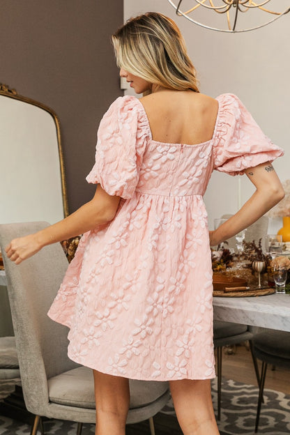 BiBi Flower Square Neck Puff Sleeve Dress - UrbanEthereal