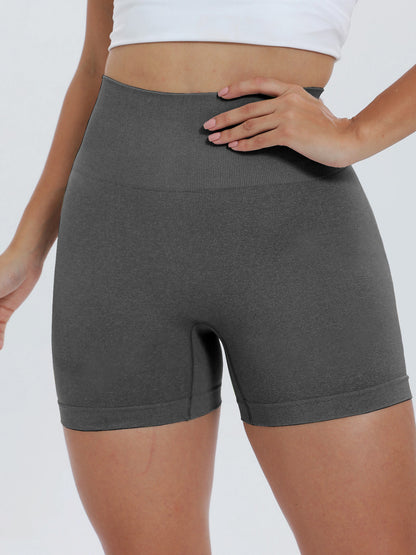 High Waist Active Shorts - UrbanEthereal