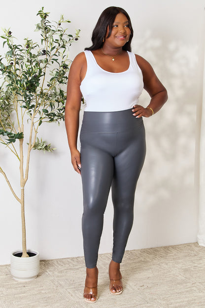 LOVEIT Full Size Wide Waistband High Waist Leggings - UrbanEthereal