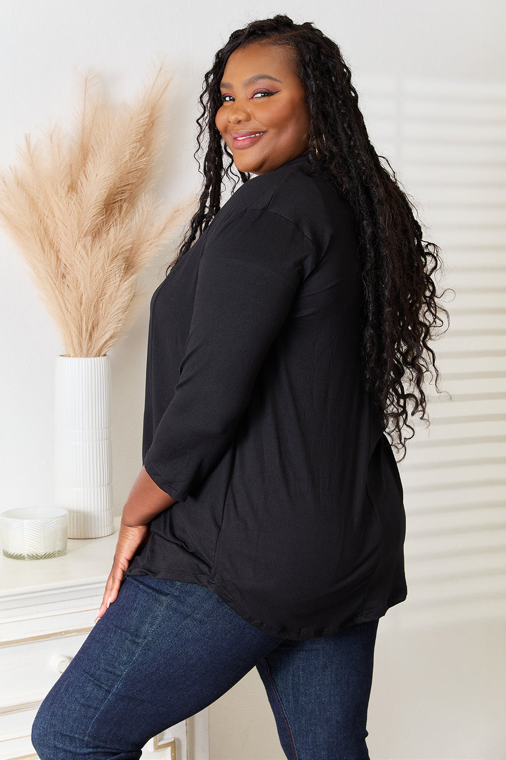 Culture Code Full Size Open Front Cardigan - UrbanEthereal