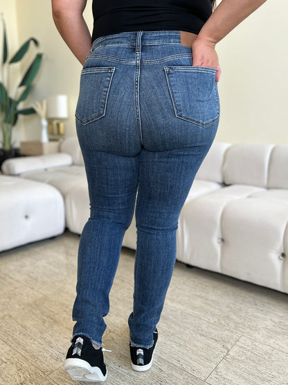 Judy Blue Full Size High Waist Distressed Skinny Jeans - UrbanEthereal