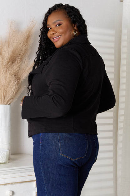 Culture Code Full Size Zip-Up Jacket with Pockets - UrbanEthereal