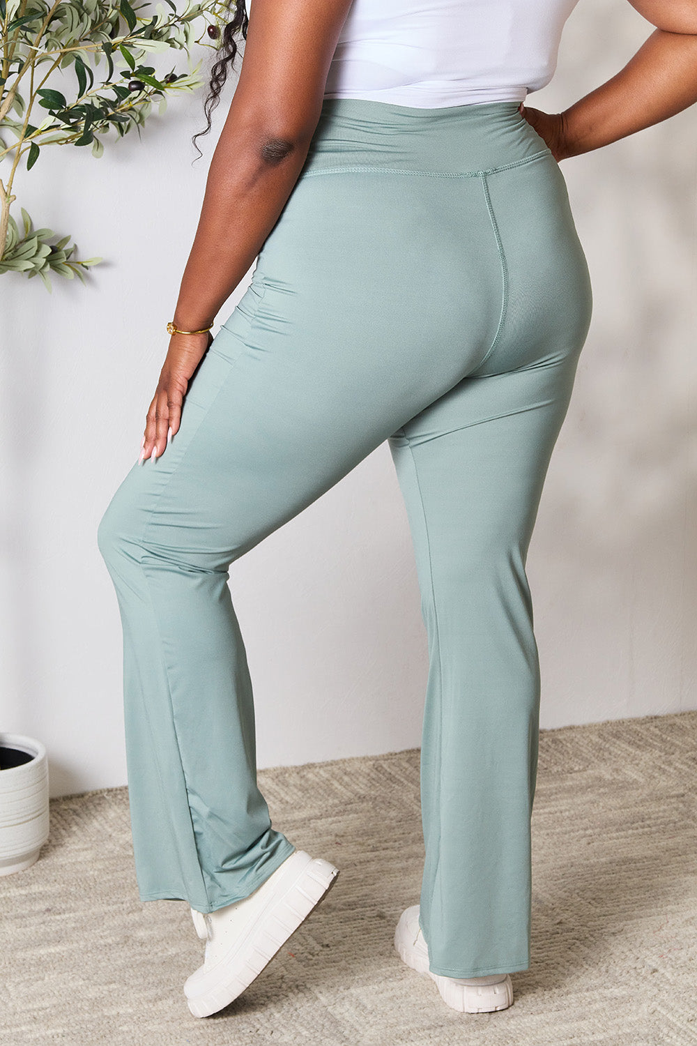 Heimish Full Size Wide Waistband Sports Pants - UrbanEthereal