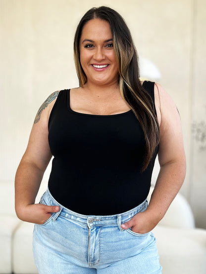 Basic Bae Full Size Square Neck Sleeveless Bodysuit - UrbanEthereal