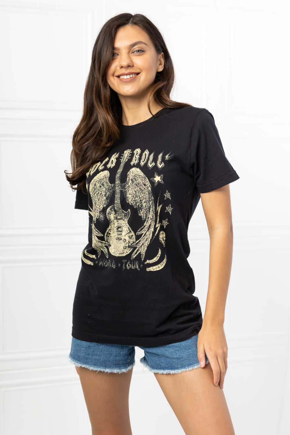 mineB Full Size Rock & Roll Graphic Tee - UrbanEthereal