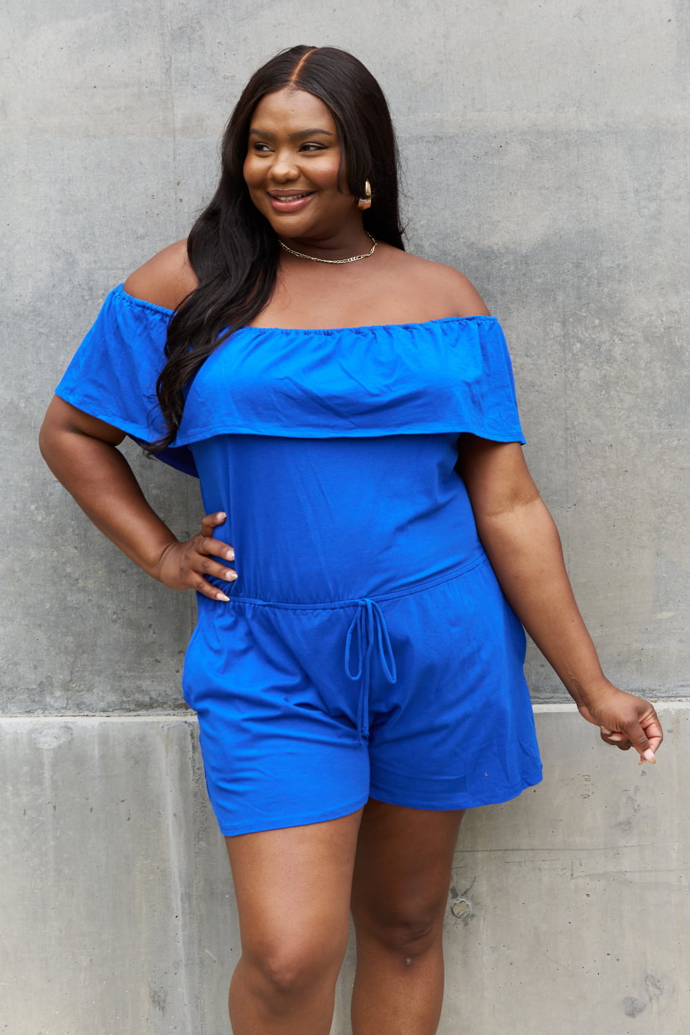 Culture Code Full Size Off The Shoulder Romper - UrbanEthereal