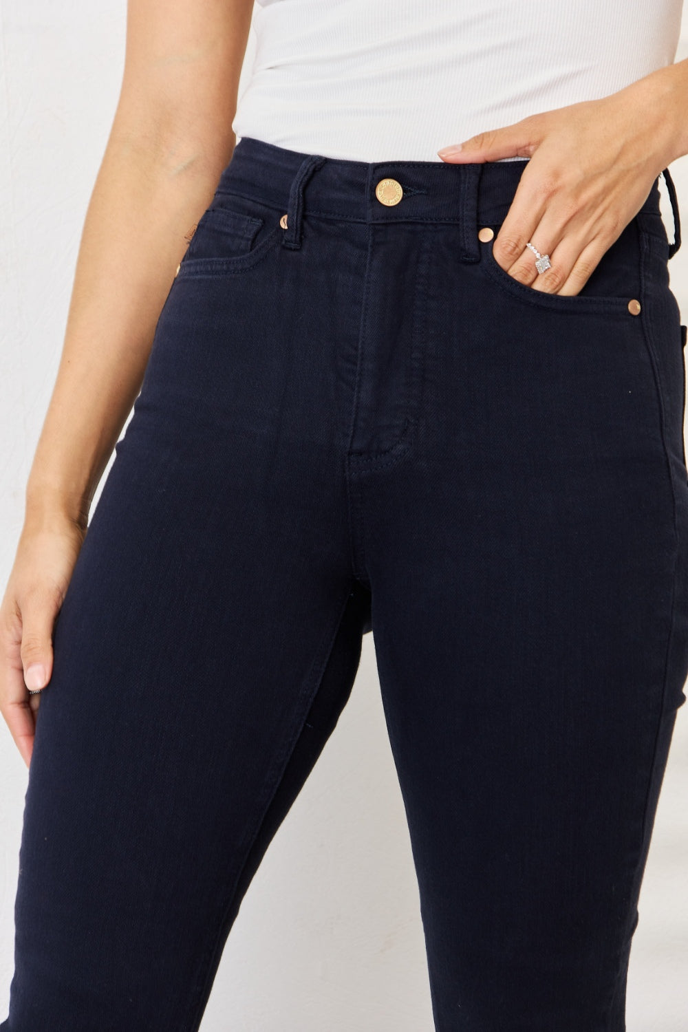Judy Blue Full Size Garment Dyed Tummy Control Skinny Jeans - UrbanEthereal