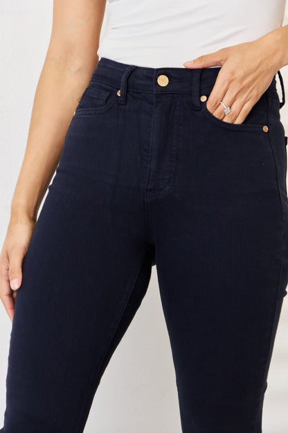 Judy Blue Full Size Garment Dyed Tummy Control Skinny Jeans - UrbanEthereal