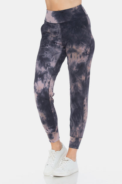 Leggings Depot Tie-Dye High Waist Cropped Leggings - UrbanEthereal