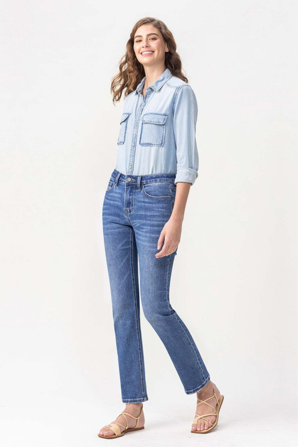 Lovervet Full Size Maggie Midrise Slim Ankle Straight Jeans - UrbanEthereal