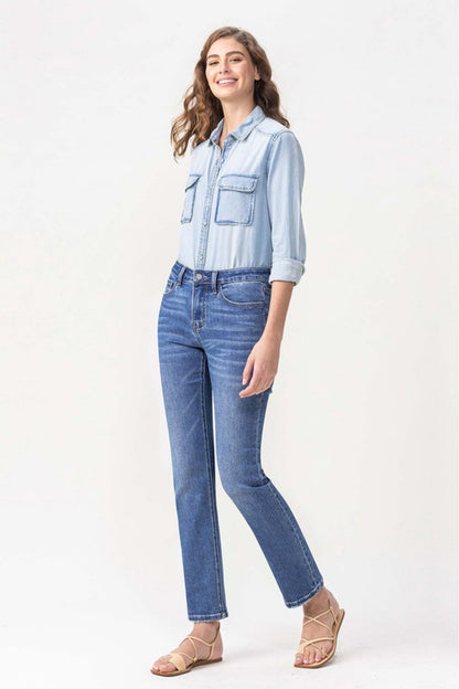 Lovervet Full Size Maggie Midrise Slim Ankle Straight Jeans - UrbanEthereal