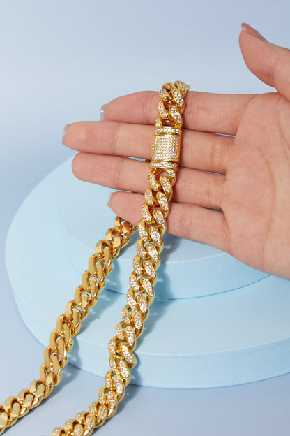 Brass Curb Chain Necklace - UrbanEthereal