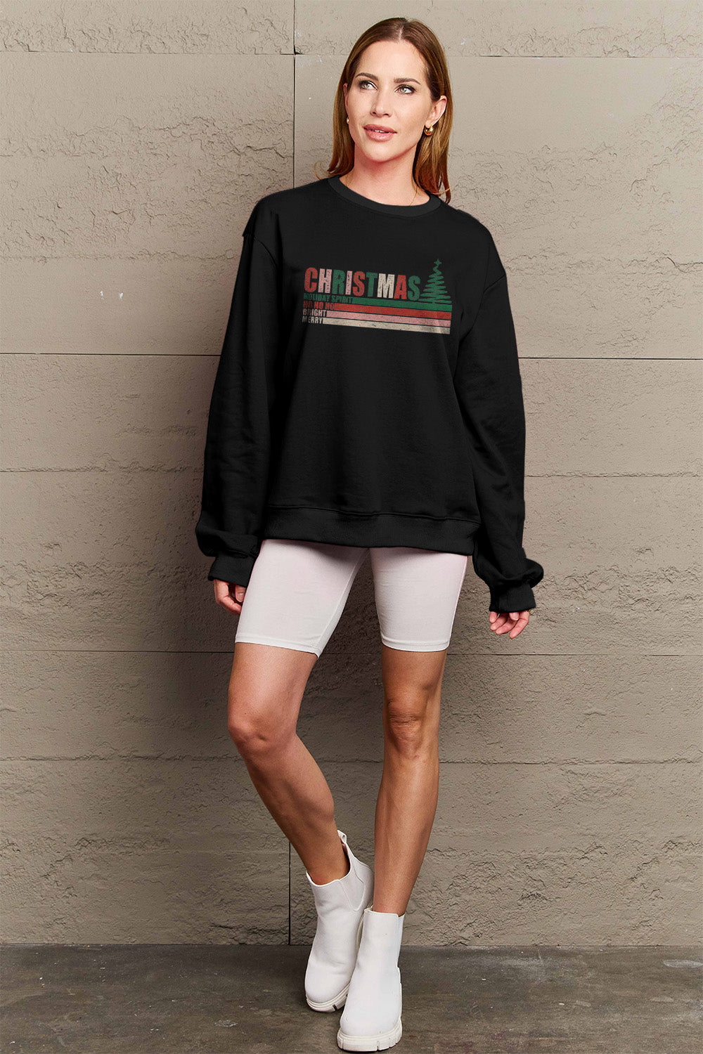 Simply Love Full Size CHRISTMAS Long Sleeve Sweatshirt